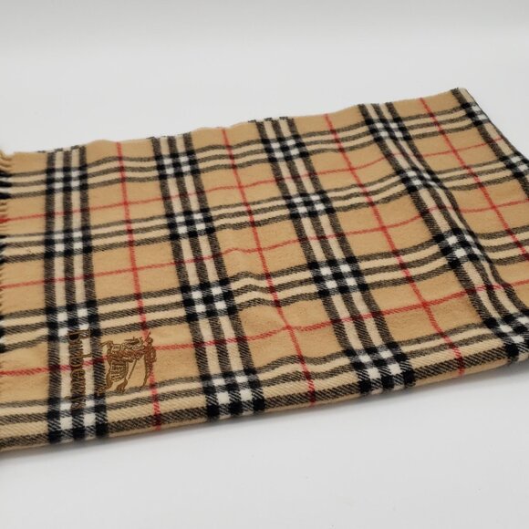 Burberry Classic Vintage Wool Large Scarf lux83-102325 - Picture 8 of 11